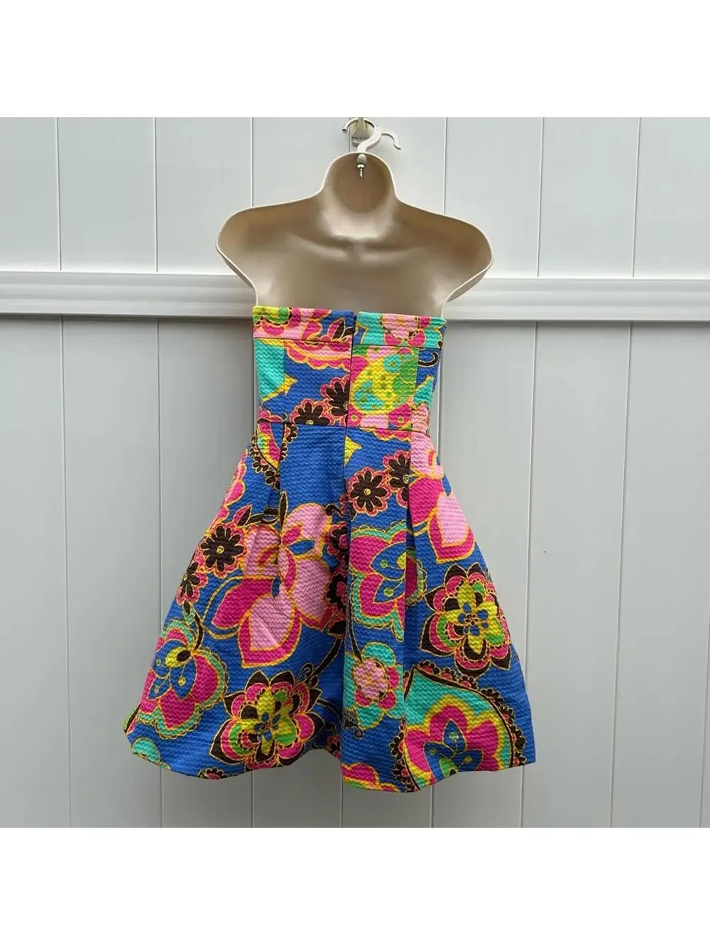 Lilly Pulitzer Bernadette Dress Starry Blue Drama Queen Print Pockets | Size 2 - Picture 4 of 13